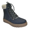TSF LEATHER FUR BOOT FOR WOMEN (BLUE)